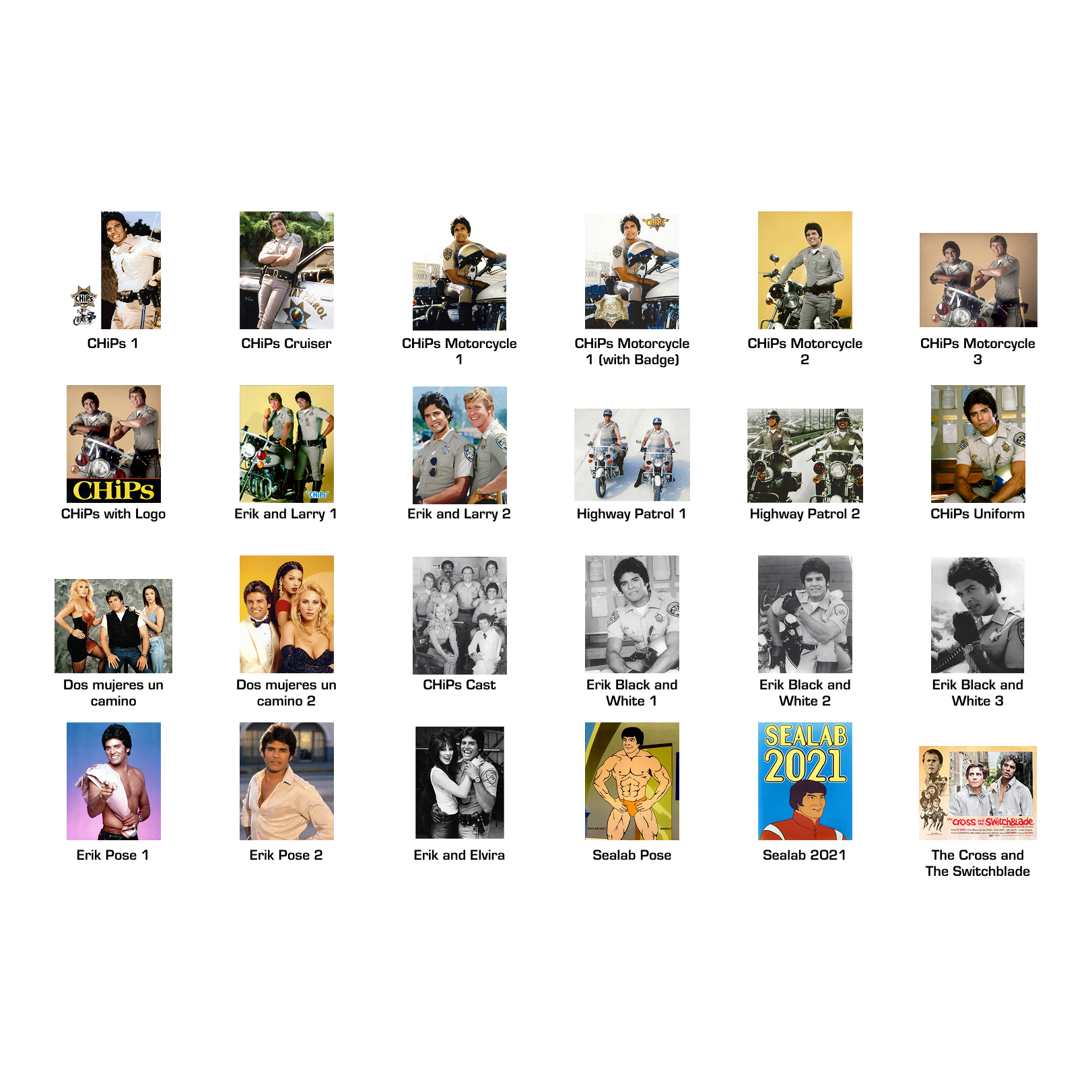Exclusive Erik Estrada Autographed Prints